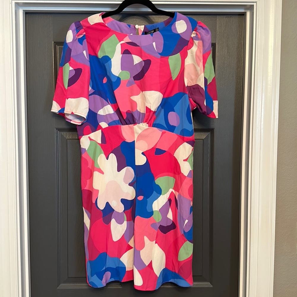 Nasty Gal floral printed Tea Dress